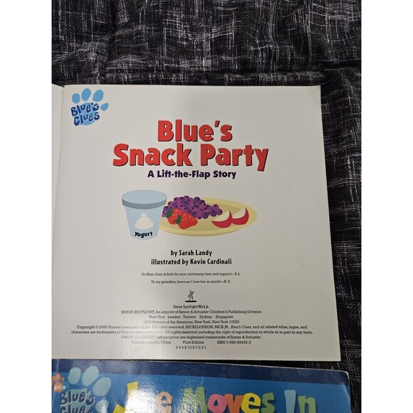 Blue's Clues Vintage Lot/Bundle Of 2 Books.  Lift The Flap And Joe's Scrapbook - Picture 5 of 7